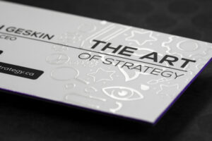 Creative Agencies The Art of Strategy 2 (suedex, embossing, foil, spot uv, colored edges)